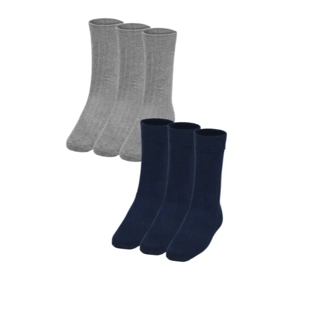 Banana Republic Men's Dress Sock, 6-pair (4 Navy/2 Gray)